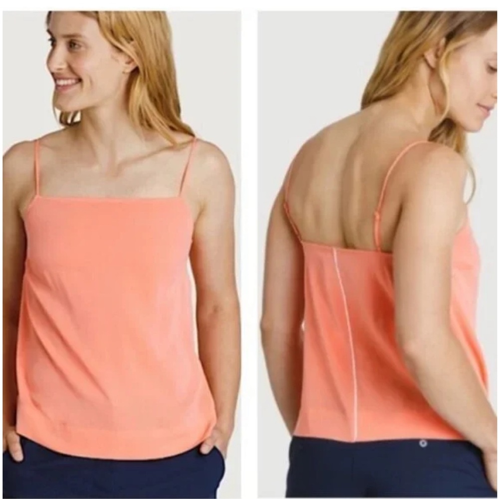 Kit & Ace Washable Silk Cami – Luxe Orange Tank, Size 6